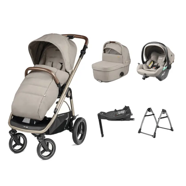 EX Display - Peg Perego Veloce Lite Town Country Travel System i-Size Bundle - Astral Peg Perego