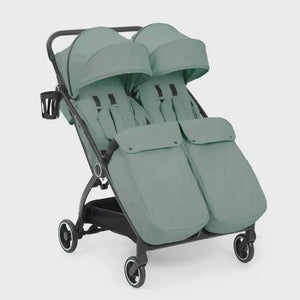 Ickle Bubba Aries Auto Fold Max Double Stroller –Sage Green