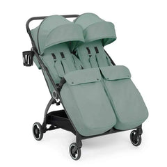 Ickle Bubba Aries Auto Fold Max Double Stroller –Sage Green