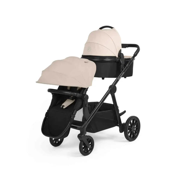 Ickle Bubba Virgo Growing Family 14 Piece Travel System with i-Size Nimbus Car Seat & Spin ISOFIX Base - Stone