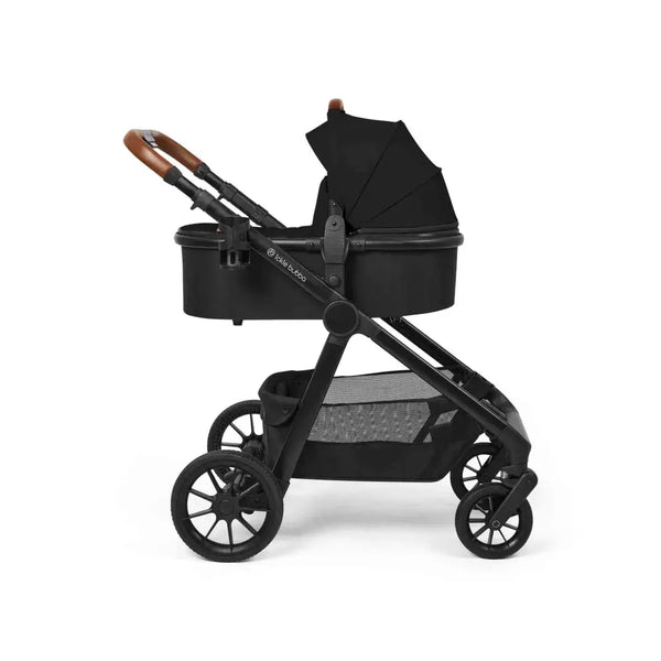 Ickle Bubba Virgo Growing Family 14 Piece Travel System with i-Size Nimbus Car Seat & Spin ISOFIX Base - Black