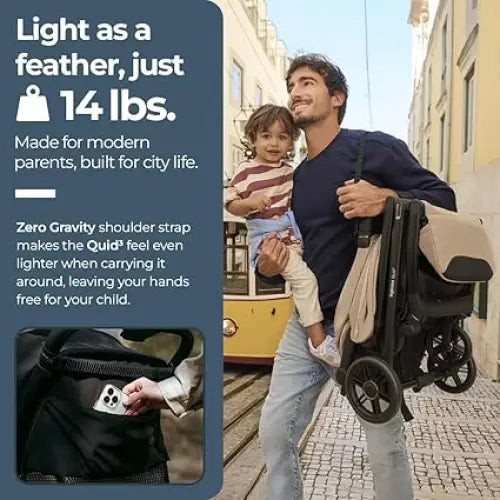 Inglesina Quid 3 Travel Stroller - Luna Beige