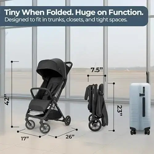 Inglesina Quid 3 Travel Stroller - Cosmic Black