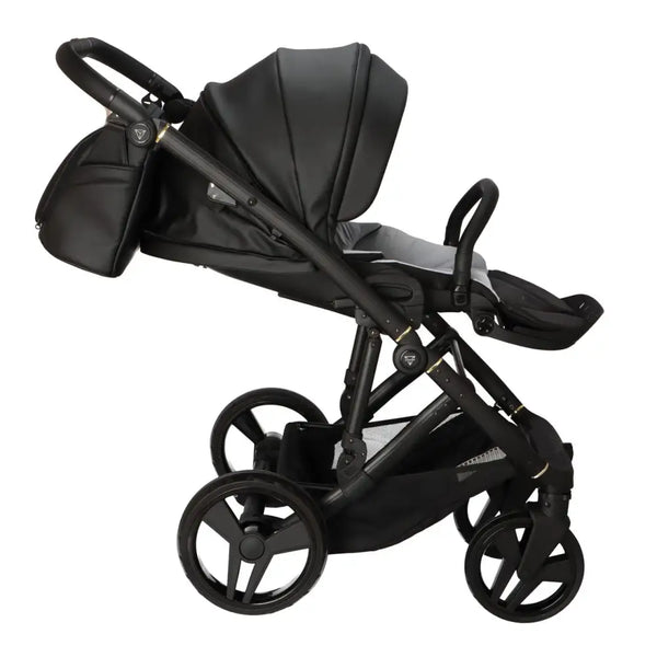 Junama Classic Black Pram – 3 in 1 Luxury Travel System Junama