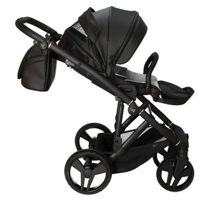 Junama Classic Black Pram – 4 in 1 Luxury Travel System with Isofix Base Junama