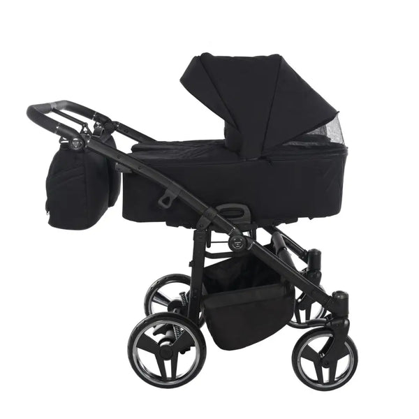 Junama Compact Double Stroller - Black and Gold Junama
