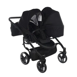 Junama Compact Double Twin Stroller - Black Junama