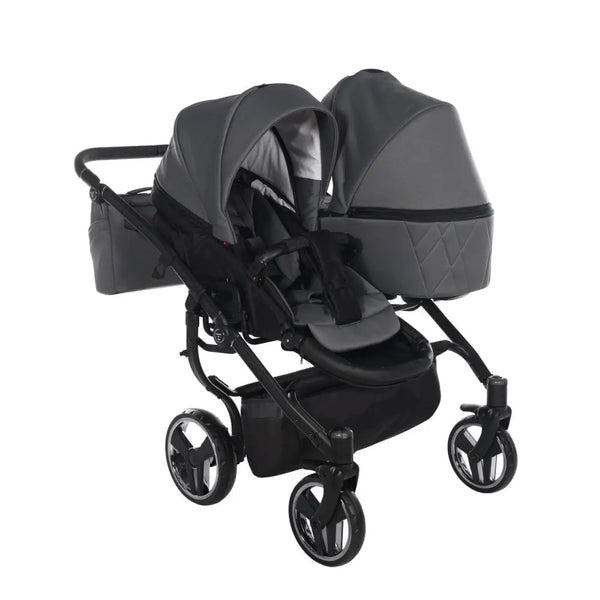 Junama Compact Double Twin Stroller - Graphite Grey Junama