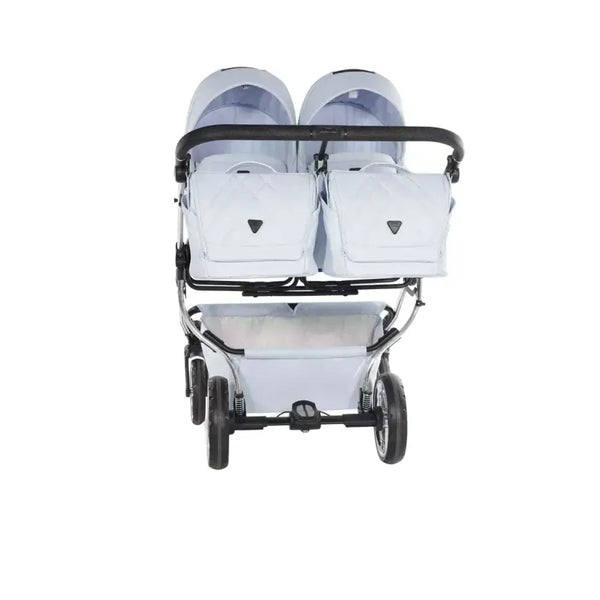 Junama Compact Twin Stroller - Blue Leatherette Junama