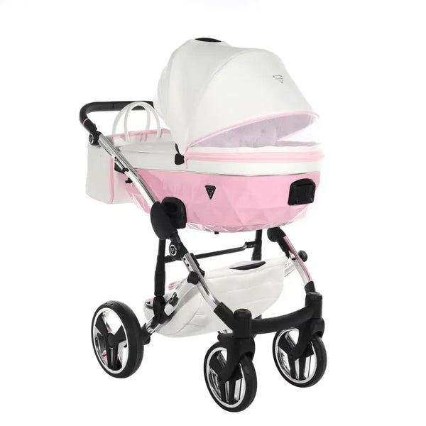 Junama Diamond 2 in 1 Pram - Candy Pink Junama