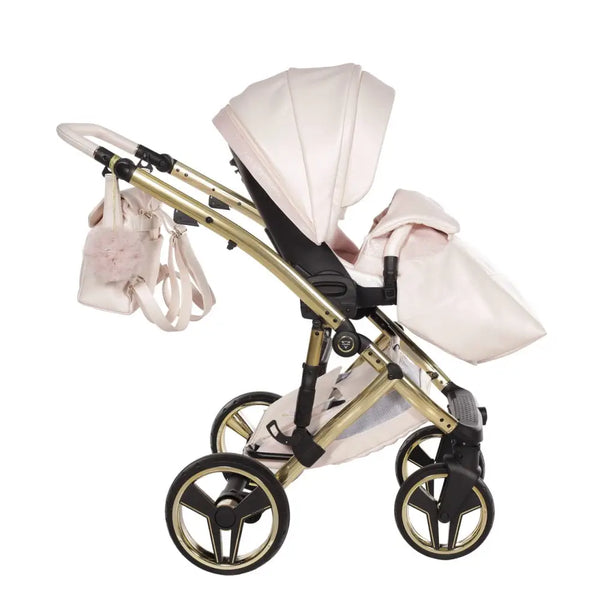 Junama Diamond 2 in 1 Pram - Candy Premium Pearl Pink Junama