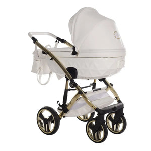 Junama Diamond 3 in 1 Travel System - Candy White & Gold Junama