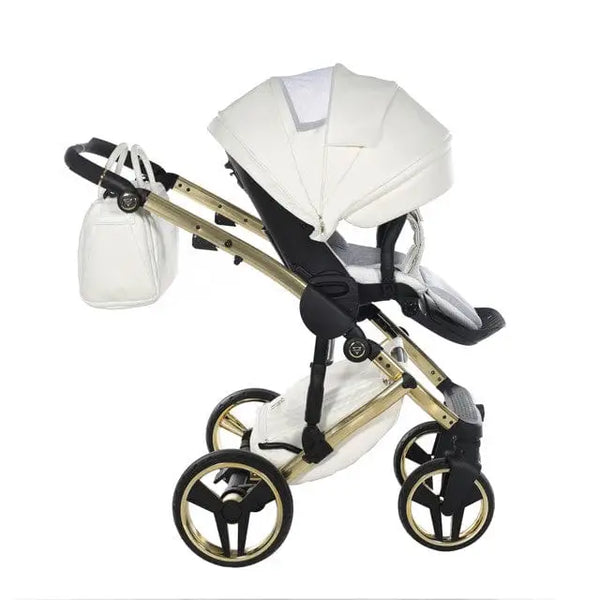 Junama Diamond 3 in 1 Travel System - Flou Individual White & Gold Junama