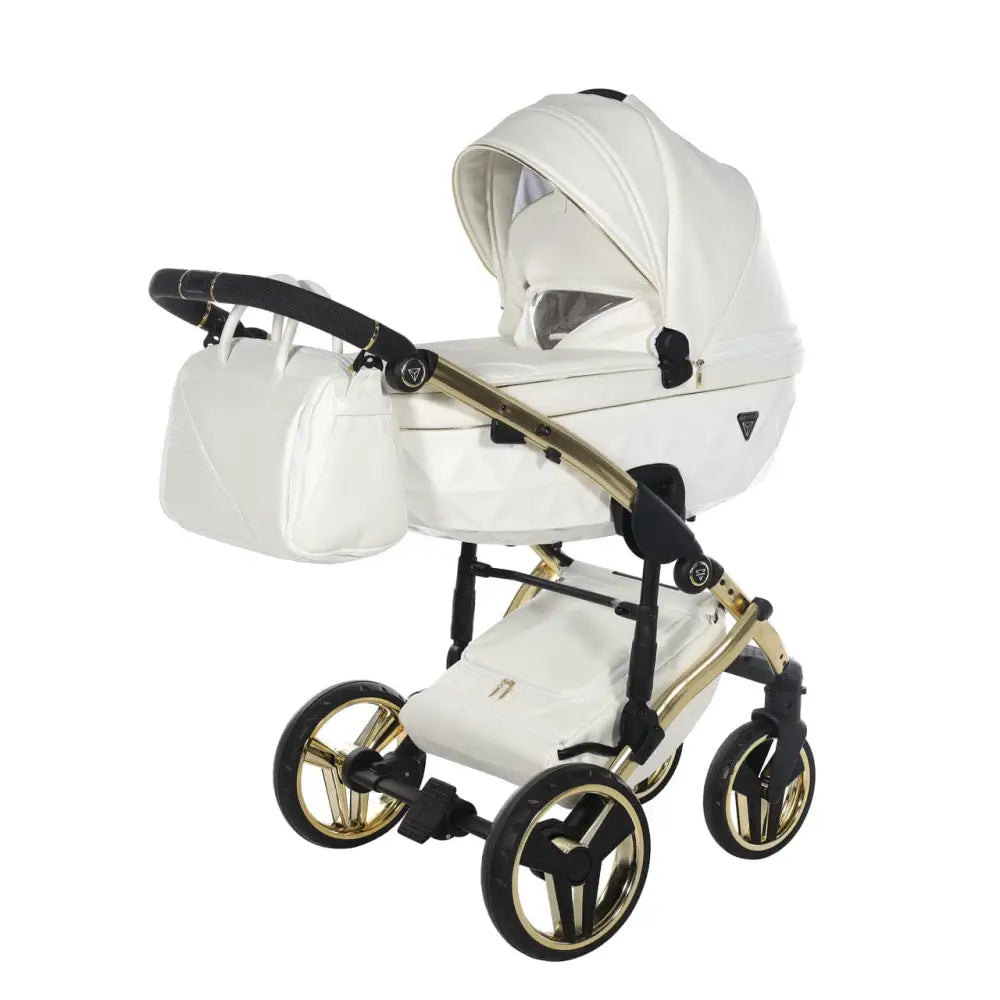 Junama Diamond 3 in 1 Travel System - Flou Individual White & Gold Junama