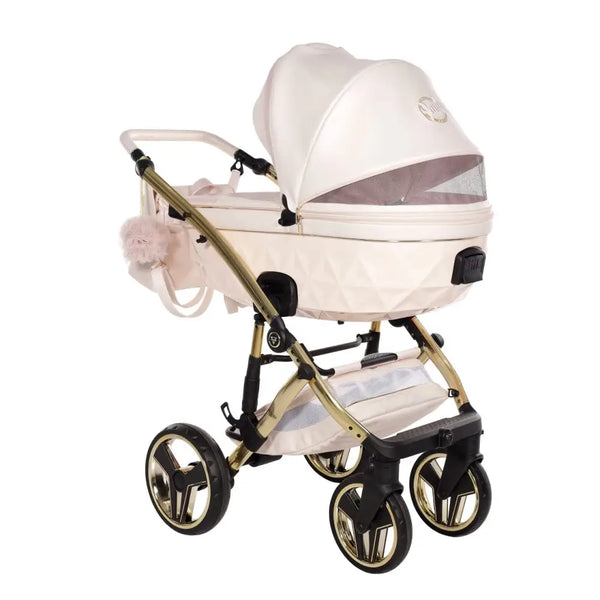 Junama Diamond 3 in 1 Travel System - Premium Pearl Candy Pink Junama