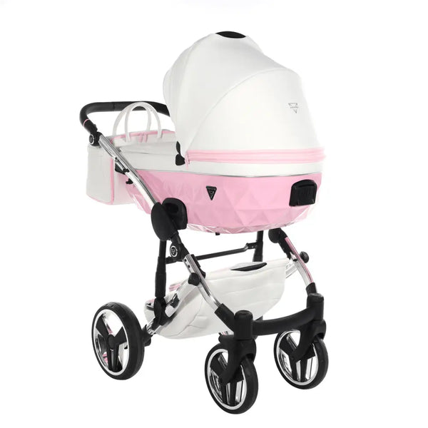 Junama Diamond 3 in 1 Travel System with Isofix Base - Candy Pink Junama