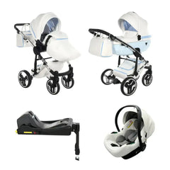 Junama Diamond 4 in 1 Travel System including Isofix Base - Candy Blue Junama