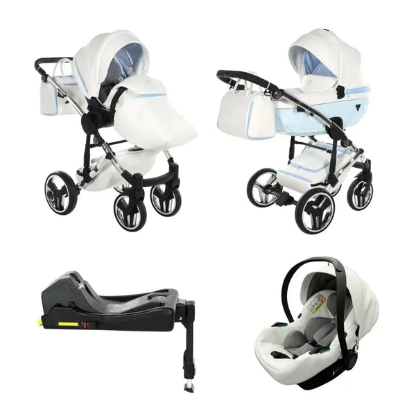 Junama Diamond 4 in 1 Travel System including Isofix Base - Candy Blue Junama