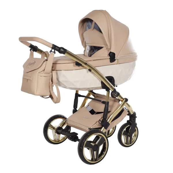 Junama Diamond 4 in 1 Travel System with Isofix Base - Premium Beige Junama