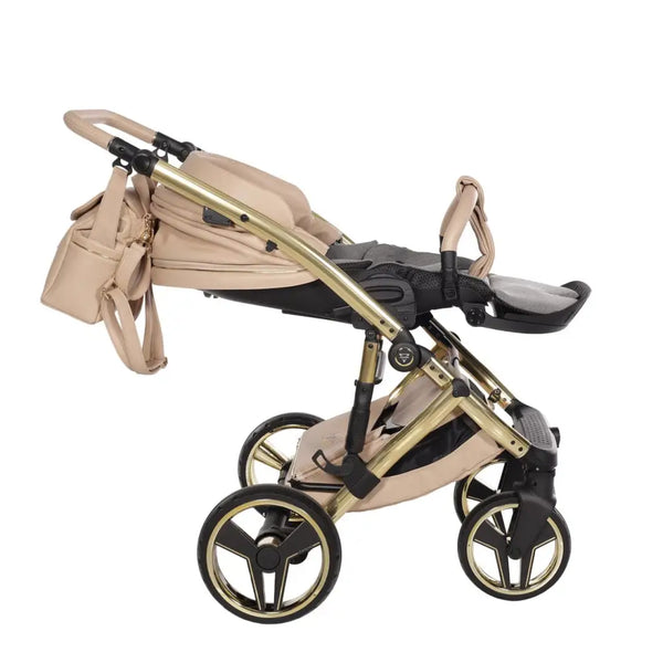 Junama Diamond 4 in 1 Travel System with Isofix Base - Premium Beige Junama