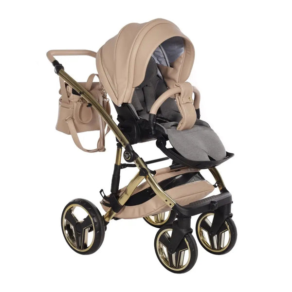 Junama Diamond 4 in 1 Travel System with Isofix Base - Premium Beige Junama