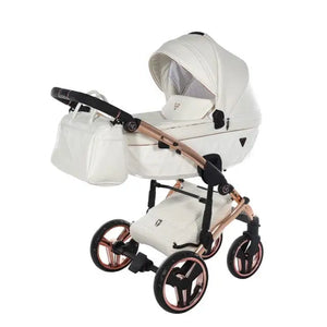 Junama Diamond 4 in 1 Travel System with Isofix - Flou Individual White & Rose Gold Junama