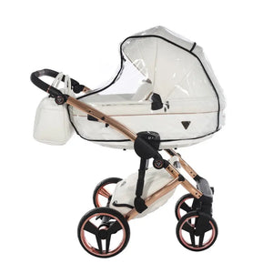 Junama Diamond 4 in 1 Travel System with Isofix - Flou Individual White & Rose Gold Junama