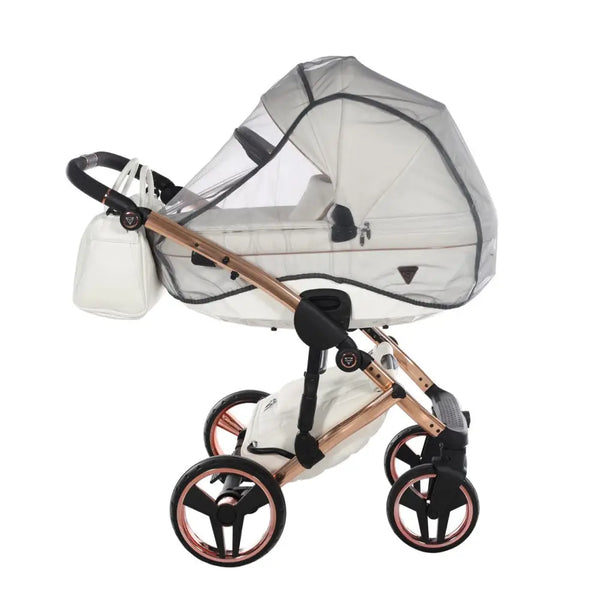 Junama Diamond 4 in 1 Travel System with Isofix - Flou Individual White & Rose Gold Junama