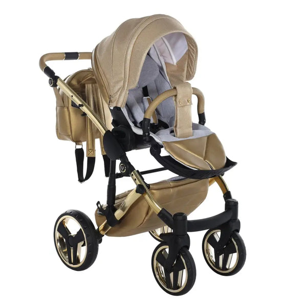 Junama Diamond Dolce 4 in 1 Travel System With Isofix Base - Gold Junama
