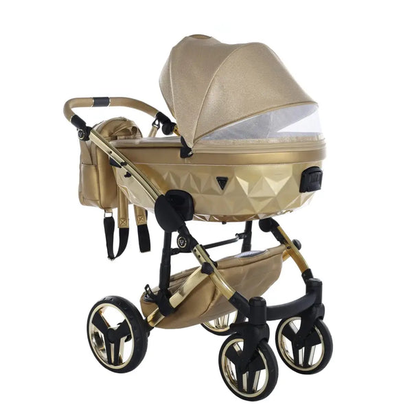 Junama Diamond Dolce 4 in 1 Travel System With Isofix Base - Gold Junama