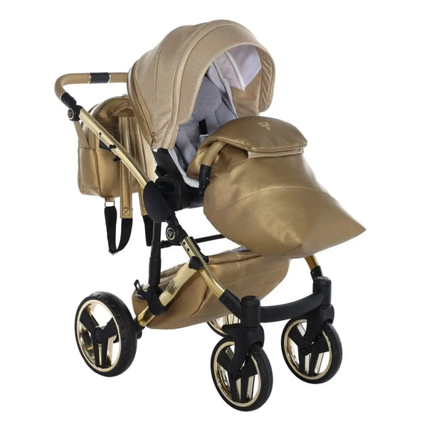 Junama Diamond Dolce 4 in 1 Travel System With Isofix Base - Gold Junama