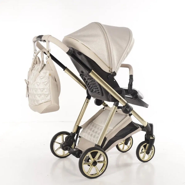Junama Elegant Lamé Beige 2 in 1 Pushchair