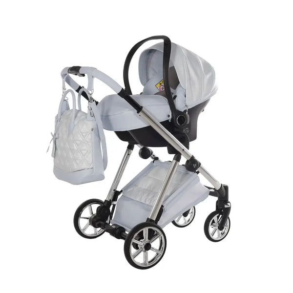 Junama Elegant Lamé Blue 3 in 1 Travel System
