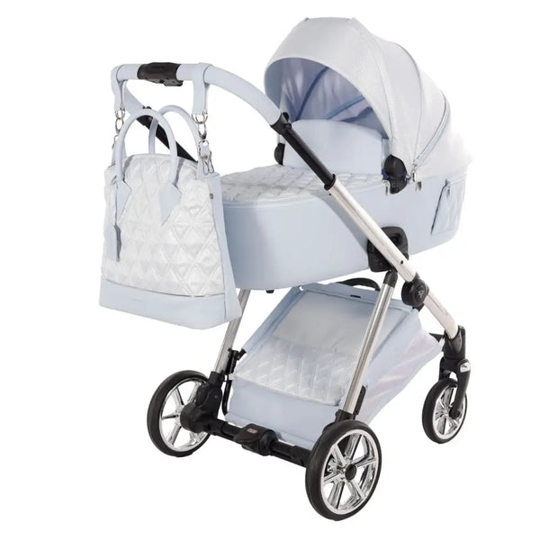 Junama Elegant Lamé Blue 3 in 1 Travel System Junama