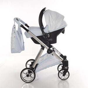 Junama Elegant Lamé Blue 3 in 1 Travel System With Isofix
