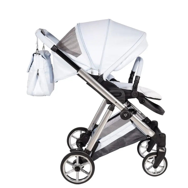 Junama Elegant Lamé Blue 3 in 1 Travel System With Isofix Junama