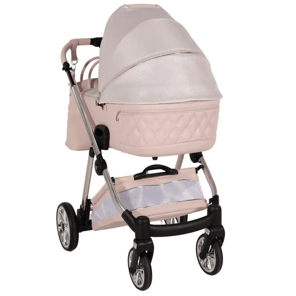 Junama Elegant Lamé Pink 2 in 1 Pushchair Junama