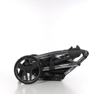 Junama Handcraft Diamond Pram – 2 in 1 Luxury Black Travel System Junama