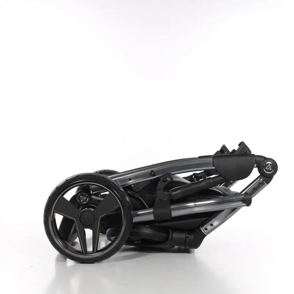 Junama Handcraft Diamond Pram – 2 in 1 Luxury Black Travel System Junama