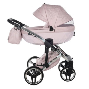 Junama Handcraft Enzo Pink Pram – 3 in 1 Luxury Travel System Junama