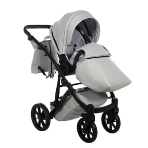 Junama Space Eco Leatherette 4 in 1 Pram with Isofix Base - Grey Junama