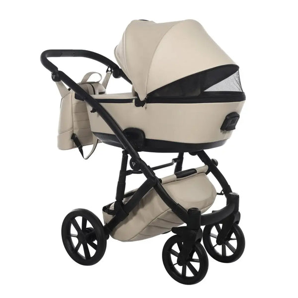 Junama Space Eco Leatherette 4 in 1 Travel System with Isofix Base - Latte Junama