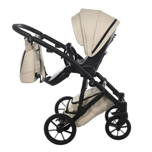 Junama Space Eco Leatherette 4 in 1 Travel System with Isofix Base - Latte Junama
