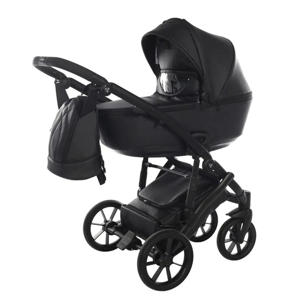 Junama Space Eco Leatherette 4 in 1 Travel System with Isofix - Black Junama