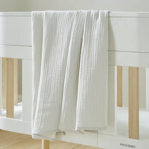 Kiki & Sebby 4 Layer Muslin Blanket - Grey Kikki & Sebbi