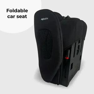 My Babiie Foldable i-Size Isofix Toddler Booster Seat - Black My Babiie