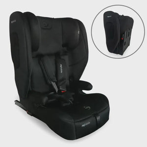 My Babiie Foldable i-Size Isofix Toddler Booster Seat - Black My Babiie