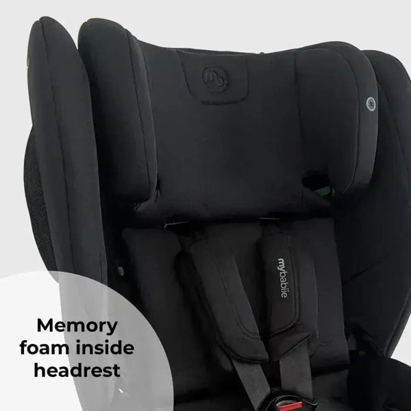 My Babiie Foldable i-Size Isofix Toddler Booster Seat - Black My Babiie