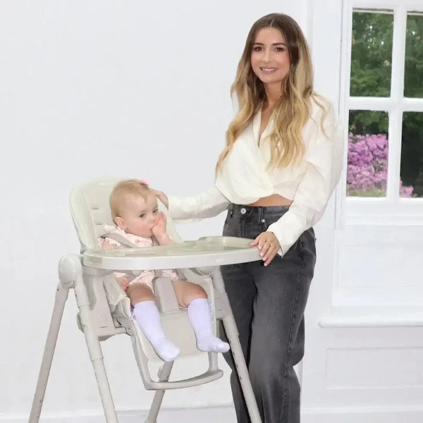 My Babiie Luxe Highchair in Oatmeal My Babiie