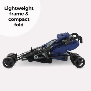 My Babiie MB02 Plus Lightweight Stroller Including Rain cover - Blue and Grey General My Babiie